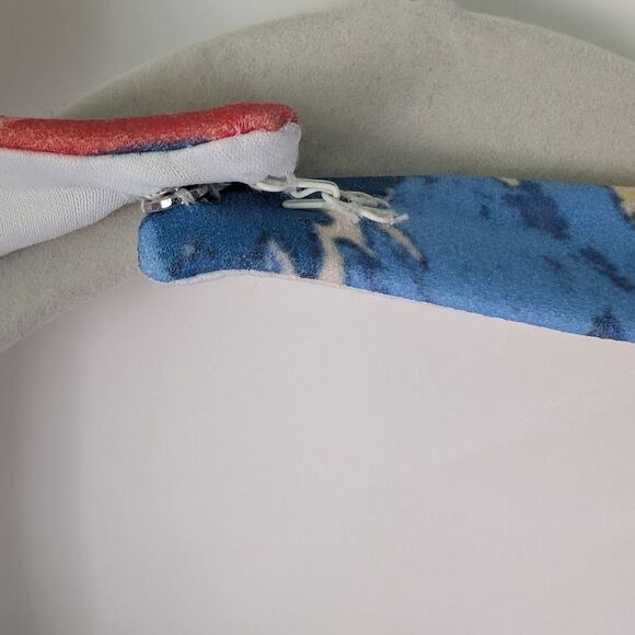 NWT Belle Badgley Mischka Women's Size 12 Royal Multi Halter Dress Floral Print - Picture 5 of 15